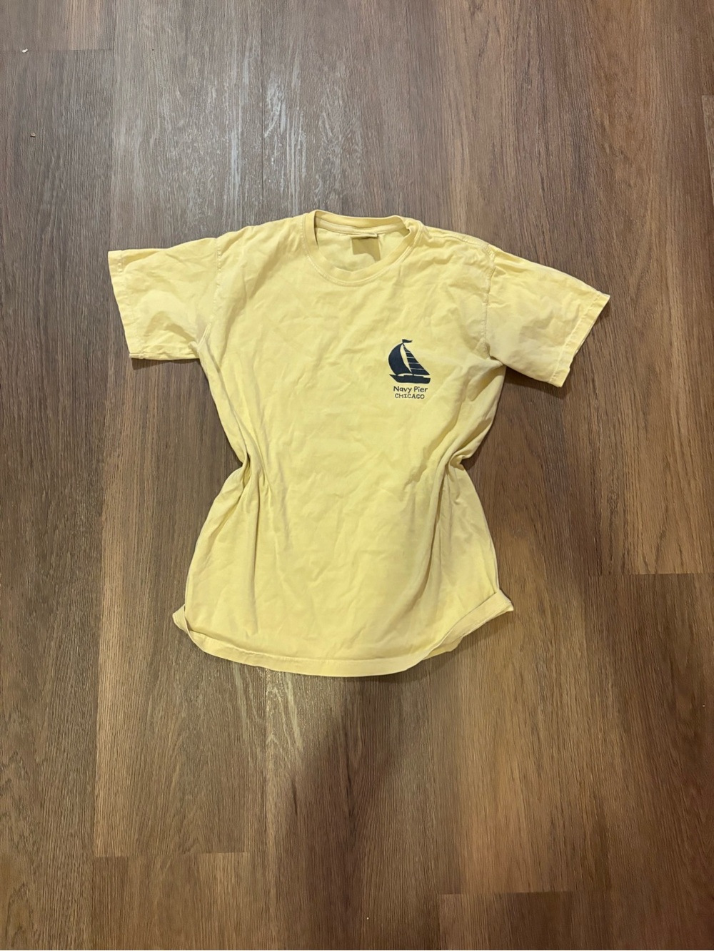 Navy Pier Chicago Yellow Graphic Tee